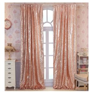 Sequin Rose gold curtian panels